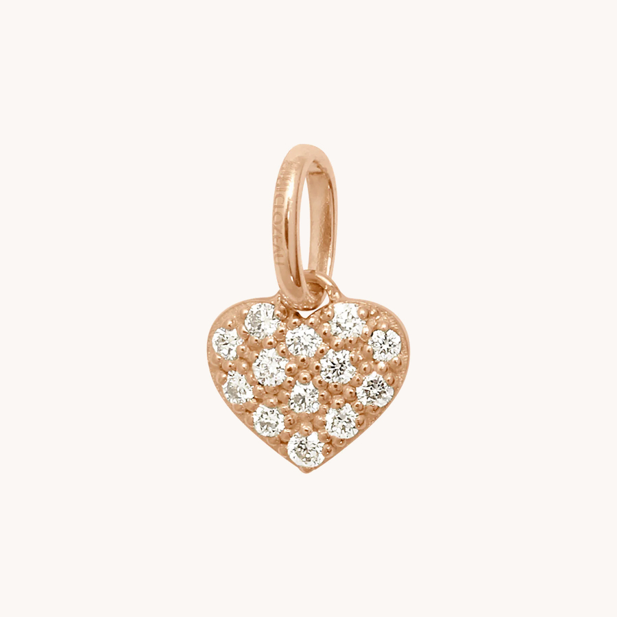 PENDANT GIGI CLOZEAU IN LOVE ROSE GOLD AND DIAMONDS