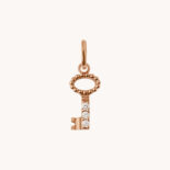 PENDANT GIGI CLOZEAU KEY WITH DIAMONDS ROSE GOLD