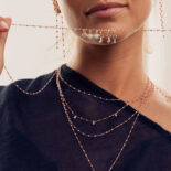 PENDANT GIGI CLOZEAU KEY WITH DIAMONDS ROSE GOLD