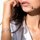 PENDANT GIGI CLOZEAU KEY WITH DIAMONDS ROSE GOLD