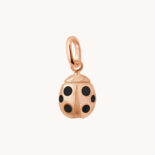 PENDANT GIGI CLOZEAU LADYBIRD BLACK ROSE GOLD