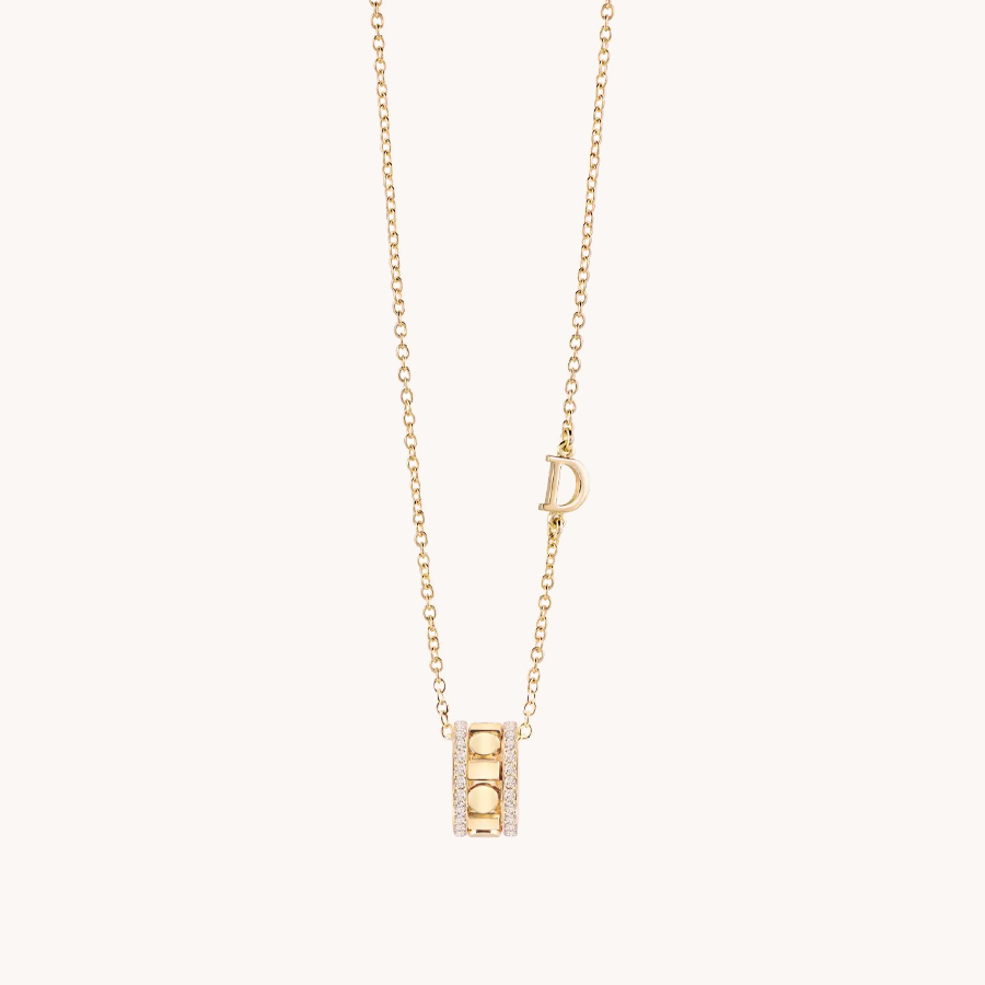 DAMIANI BELLE ÉPOQUE NECKLACE IN YELLOW GOLD WITH DIAMONDS