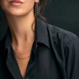 EARRINGS GIGI CLOZEAU WHITE GIGI PENDANTS PINK GOLD