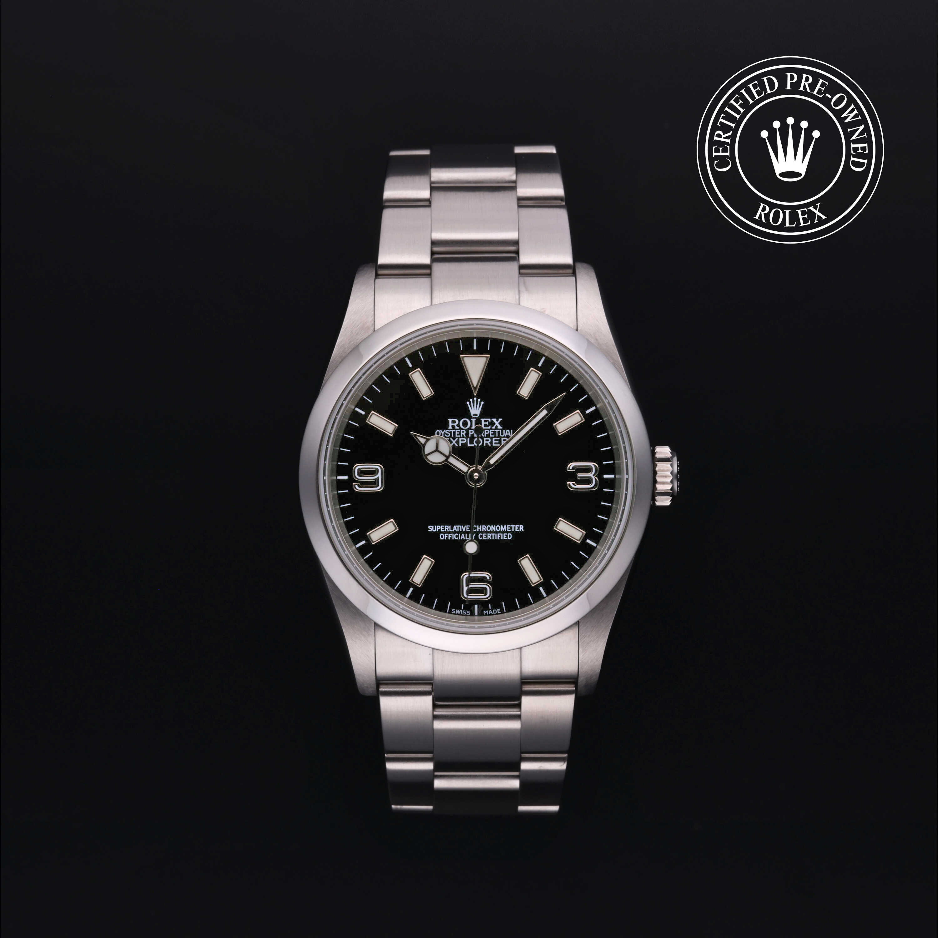 ROLEX EXPLORER 1 36MM, AC, OYSTER, NEGRO
