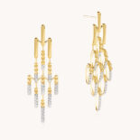 PENDIENTES LUISA ROSAS SEA ORO AMARILLO Y DIAMANTES
