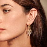 PENDIENTES LUISA ROSAS SEA ORO AMARILLO Y DIAMANTES