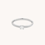 ANILLO JAEL SOLITARIO ORO BLANCO DIAMANTE 0,20 CT